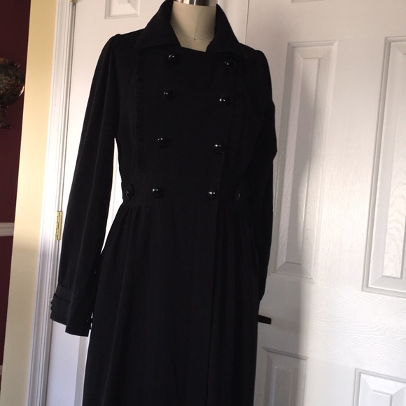 ORGANIC TIME BLACK FEM RUFFLE FRONT MAXI DRESS - Picture 2 of 8